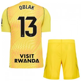Levné Atlético Madrid Oblak 13 Brankářské Dětské Žlutá 2026-27 Krátký Rukáv