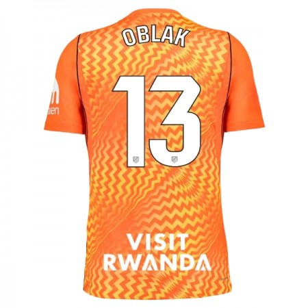 Levné Atlético Madrid Oblak 13 Brankářské Oranžový 2026-27 Krátký Rukáv