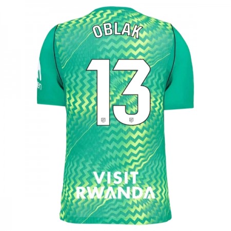 Levné Atlético Madrid Oblak 13 Brankářské Zelená 2026-27 Krátký Rukáv
