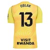 Levné Atlético Madrid Oblak 13 Brankářské Žlutá 2026-27 Krátký Rukáv