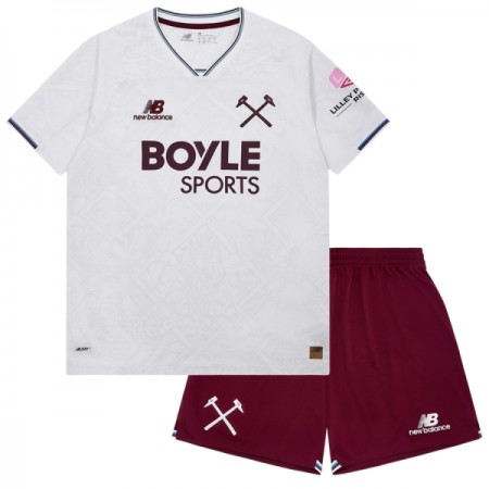 Levné West Ham United Dětské Venkovní Fotbalové dresy 2026-27 Krátký Rukáv