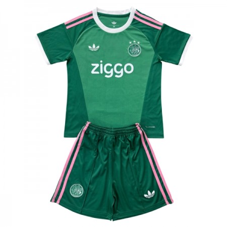 Levné Ajax Amsterdam Brankářské Dětské Zelená 2026-27 Krátký Rukáv