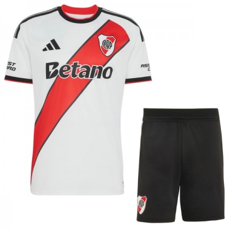Levné CA River Plate Dětské Domácí Fotbalové dresy 2026-27 Krátký Rukáv