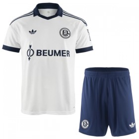 Levné Schalke 04 Dětské Venkovní Fotbalové dresy 2026-27 Krátký Rukáv