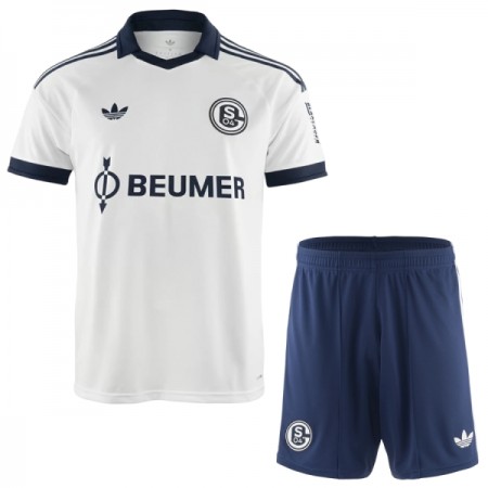 Levné Schalke 04 Dětské Venkovní Fotbalové dresy 2026-27 Krátký Rukáv