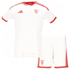 Levné Sevilla FC Dětské Domácí Fotbalové dresy 2026-27 Krátký Rukáv
