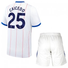 Levné Chelsea Caicedo 25 Dětské Alternativní Fotbalové dresy 2026-27 Krátký Rukáv