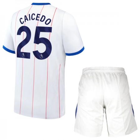 Levné Chelsea Caicedo 25 Dětské Alternativní Fotbalové dresy 2026-27 Krátký Rukáv