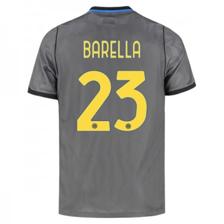 Levné Inter Milán Barella 23 Alternativní Fotbalové dresy 2026-27 Krátký Rukáv
