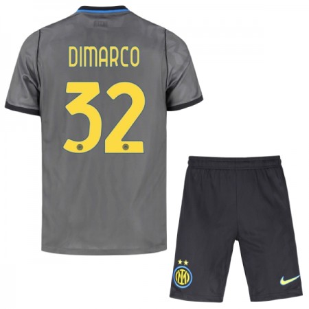 Levné Inter Milán Dimarco 32 Dětské Alternativní Fotbalové dresy 2026-27 Krátký Rukáv
