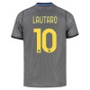 Levné Inter Milán Lautaro 10 Alternativní Fotbalové dresy 2026-27 Krátký Rukáv