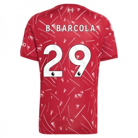 Levné Liverpool B. Barcola 29 Domácí Fotbalové dresy 2026-27 Krátký Rukáv