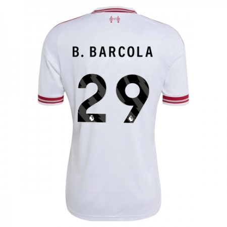 Levné Liverpool B. Barcola 29 Venkovní Fotbalové dresy 2026-27 Krátký Rukáv