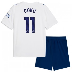 Levné Manchester City Doku 11 Dětské Alternativní Fotbalové dresy 2026-27 Krátký Rukáv
